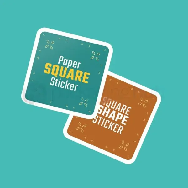 Custom Square Stickers – Durable & Eco-friendly for Your Brand