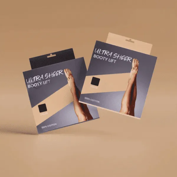 Custom Hosiery Packaging Boxes with Die-Cut Windows & Handles