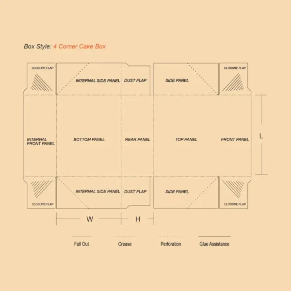 Four Corner Cake Boxes - Image 3