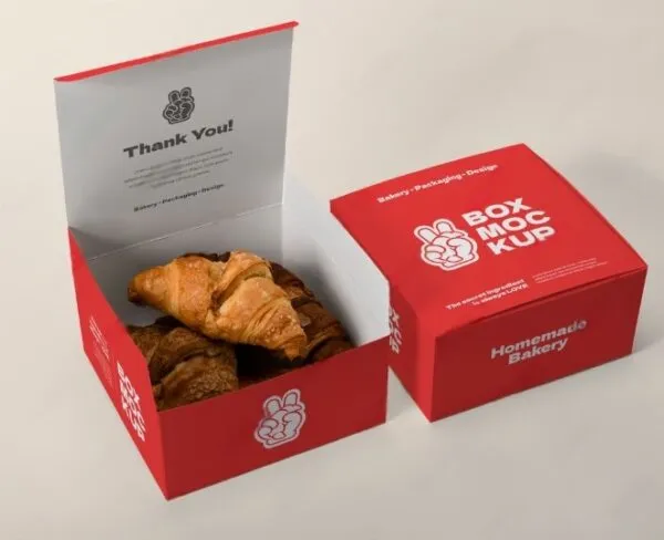 Custom Croissant Packaging for Freshness & Appeal - Free Delivery